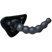 Чёрная насадка BALLS 3 - 22 см. - LOVETOY (А-Полимер) - купить с доставкой в Рязани