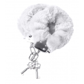 Наручники с белой меховой опушкой - ToyFa - купить с доставкой в Рязани