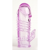 Фиолетовая насадка с коготком и шипами - 13 см. - Toyfa Basic - в Рязани купить с доставкой