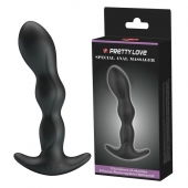 Черный анальный стимулятор простаты с вибрацией Special Anal Massager - 14,5 см. - Baile - в Рязани купить с доставкой