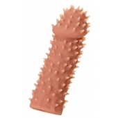 Телесная насадка на фаллос с имитацией шипов KOKOS Extreme Sleeve 07 - 14,7 см. - KOKOS - в Рязани купить с доставкой