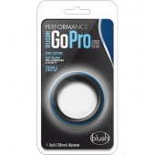 Черно-синее эрекционное кольцо Silicone Go Pro Cock Ring - Blush Novelties - в Рязани купить с доставкой