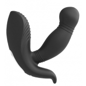 Черный вибромассажер простаты PROSTATE HERO - Dream Toys - в Рязани купить с доставкой