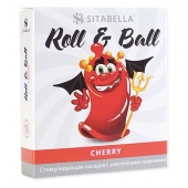 Стимулирующий презерватив-насадка Roll   Ball Cherry - Sitabella - купить с доставкой в Рязани