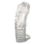 Закрытая прозрачная насадка в форме дракона с креплением-колечком - 14 см. - Erowoman-Eroman - в Рязани купить с доставкой