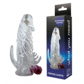 Закрытая прозрачная вибронасадка на пенис Crystal Sleeve Vibe - Erowoman-Eroman - в Рязани купить с доставкой