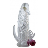 Закрытая прозрачная вибронасадка на пенис Crystal Sleeve Vibe - Erowoman-Eroman - в Рязани купить с доставкой