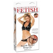 Черный податливый страпон Posable Partner Strap-On - 17,8 см. - Pipedream - купить с доставкой в Рязани