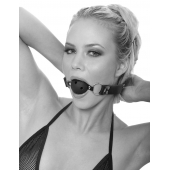 Черный кляп с дырочками Breathable Ball Gag - Pipedream - купить с доставкой в Рязани