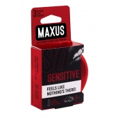 Ультратонкие презервативы в железном кейсе MAXUS Sensitive - 3 шт. - Maxus - купить с доставкой в Рязани