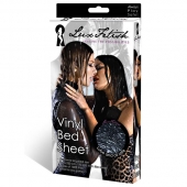 Черная виниловая ткань-простынь для эротических игр - Lux Fetish - купить с доставкой в Рязани