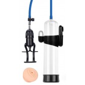 Прозрачная вакуумная вибропомпа Sex Expert с насадкой-вагиной - Sex Expert - в Рязани купить с доставкой