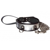 Стильный ошейник с металлическим блеском и поводком - Sitabella - купить с доставкой в Рязани