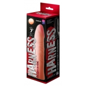 Телесная насадка на Harness с коннектором BLACK LINE - 18,5 см. - LOVETOY (А-Полимер) - купить с доставкой в Рязани