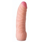 Телесная изогнутая насадка на Harness с коннектором BLACK LINE - 17 см. - LOVETOY (А-Полимер) - купить с доставкой в Рязани