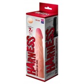 Телесная насадка на Harness с коннектором RED LINE - 19 см. - LOVETOY (А-Полимер) - купить с доставкой в Рязани