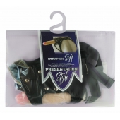 Черный пояс-трусики с двумя насадками Soft-Dolli - 16,5 и 10,5 см. - LOVETOY (А-Полимер) - купить с доставкой в Рязани