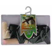 Черный пояс-трусики с двумя насадками  Экзотик-Linda  - 15,5 и 10,5 см. - LOVETOY (А-Полимер) - купить с доставкой в Рязани