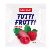 Пробник гель-смазки Tutti-frutti с малиновым вкусом - 4 гр. - Биоритм - купить с доставкой в Рязани