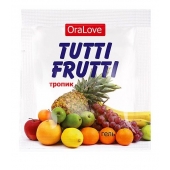 Пробник гель-смазки Tutti-frutti со вкусом тропических фруктов - 4 гр. - Биоритм - купить с доставкой в Рязани