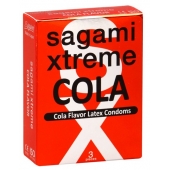 Ароматизированные презервативы Sagami Xtreme COLA - 3 шт. - Sagami - купить с доставкой в Рязани