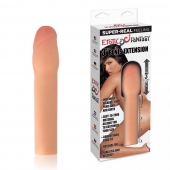 Телесная реалистичная насадка для увеличения члена - 20 см. - Erotic Fantasy - в Рязани купить с доставкой