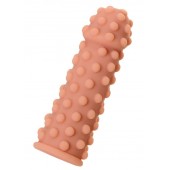 Телесная реалистичная насадка KOKOS Extreme Sleeve 02 с дополнительной стимуляцией - 12,7 см. - KOKOS - в Рязани купить с доставкой