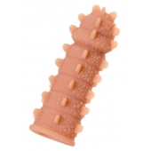 Телесная реалистичная насадка KOKOS Extreme Sleeve 04 с дополнительной стимуляцией - 12,7 см. - KOKOS - в Рязани купить с доставкой