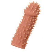 Телесная реалистичная насадка KOKOS Extreme Sleeve 07 с дополнительной стимуляцией - 12,7 см. - KOKOS - в Рязани купить с доставкой