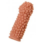 Телесная реалистичная насадка KOKOS Extreme Sleeve 08 с дополнительной стимуляцией - 12,7 см. - KOKOS - в Рязани купить с доставкой