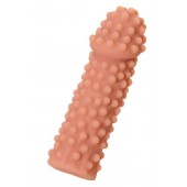 Телесная реалистичная насадка KOKOS Extreme Sleeve 10 с дополнительной стимуляцией - 14,7 см. - KOKOS - в Рязани купить с доставкой