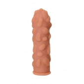 Телесная реалистичная насадка KOKOS Extreme Sleeve 11 с дополнительной стимуляцией - 12,7 см. - KOKOS - в Рязани купить с доставкой