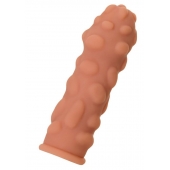 Телесная реалистичная насадка KOKOS Extreme Sleeve 11 с дополнительной стимуляцией - 12,7 см. - KOKOS - в Рязани купить с доставкой
