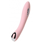 Розовый силиконовый вибратор с электростимуляцией TESLA G-POINT - 21 см. - ToyFa - купить с доставкой в Рязани