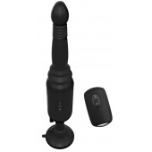 Черный вибромассажер с функцией поступательных движений Ass Thruster - Pipedream - купить с доставкой в Рязани