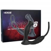 Черная анальная пробка NEXUS SIMUL8 с фиксацией на теле кольцами - Nexus Range - в Рязани купить с доставкой