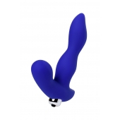 Синий силиконовый вибростимулятор простаты Stroman - 14,5 см. - ToyFa - в Рязани купить с доставкой