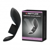 Черное кольцо на пенис с вибрацией Vibration Penis Sleeve - Baile - в Рязани купить с доставкой