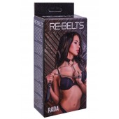 Черный поводок и чокер с кольцом Rada - Rebelts - купить с доставкой в Рязани