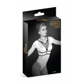 Черная упряжь на грудь Laura - Bijoux Pour Toi - купить с доставкой в Рязани