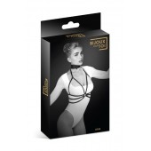 Черная упряжь на грудь Julia - Bijoux Pour Toi - купить с доставкой в Рязани