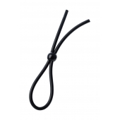 Черное лассо на пенис с одной бусиной - A-toys - в Рязани купить с доставкой