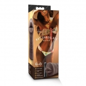 Коричневый мастурбатор-ротик Heather - Blush Novelties - в Рязани купить с доставкой