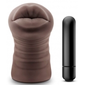 Коричневый мастурбатор-ротик Renee - Blush Novelties - в Рязани купить с доставкой