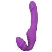 Фиолетовый безремневой вибрострапон DOUBLE DIPPER - Dream Toys - купить с доставкой в Рязани