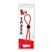 Красное эрекционное лассо с одной бусиной-утяжкой STRETCHY THIN LASSO - Dream Toys - в Рязани купить с доставкой