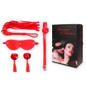 Пикантный набор БДСМ из 4 предметов в красном цвете - Notabu - купить с доставкой в Рязани