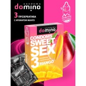 Презервативы для орального секса DOMINO Sweet Sex с ароматом манго - 3 шт. - Domino - купить с доставкой в Рязани