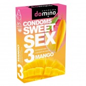 Презервативы для орального секса DOMINO Sweet Sex с ароматом манго - 3 шт. - Domino - купить с доставкой в Рязани