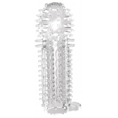Закрытая прозрачная насадка на пенис с шипиками Nubby Sleeve - 14,5 см. - Chisa - в Рязани купить с доставкой